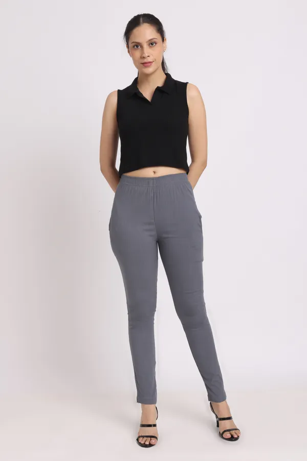 Gray_Rayon_Chudhidar_Pant_For_Women