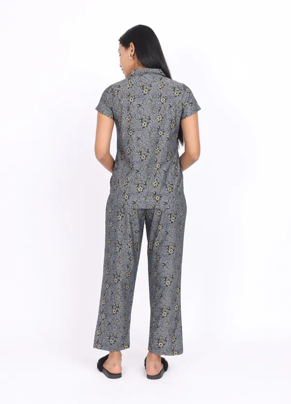Gray_Pure_Cotton_Ladies_Night_Dress_For_Adult