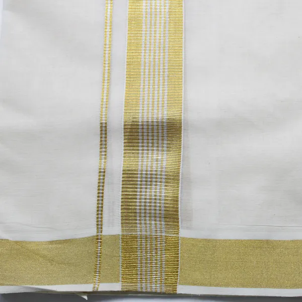 Cream_Gold_Cotton_Men'S_Double_Balaramapuram-Kodi-Double_Mundu-Jari-Dhothi-4_Mtr