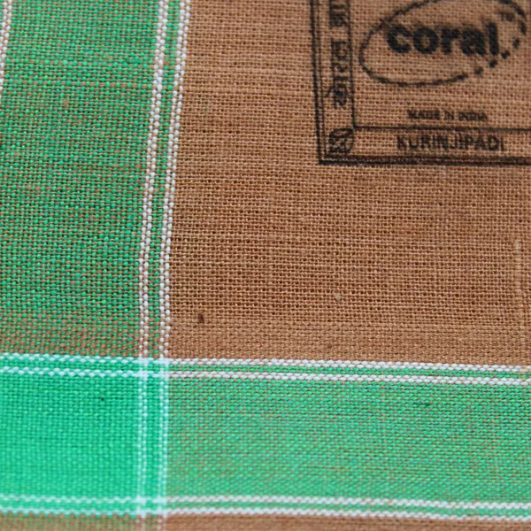 Cotton_Men'S_Single_Coral_Kavi_Mundu_With_Border-2Mtrs