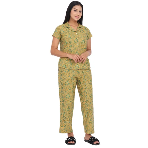 Green_Pure_Cotton_Ladies_Night_Dress_For_Adult