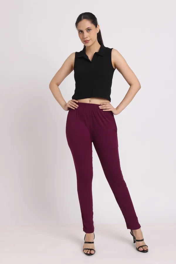 Purple_Rayon_Chudhidar_Pant_For_Women