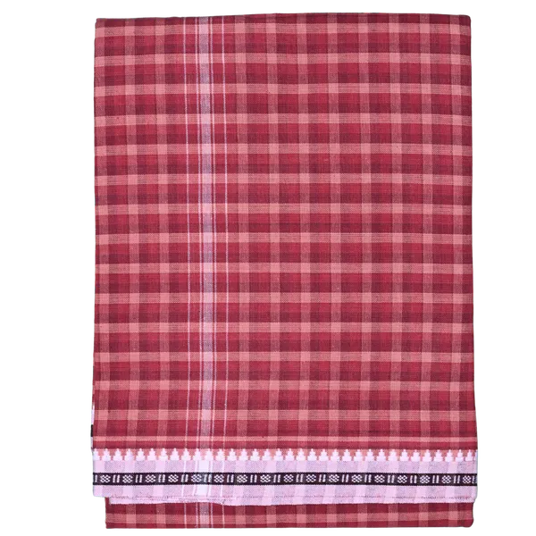 Cotton_Men'S_Single_Dhoti_With_Border-2Mtrs