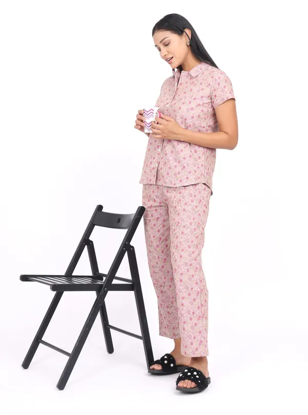 Pink_Pure_Cotton_Ladies_Night_Dress_For_Adult