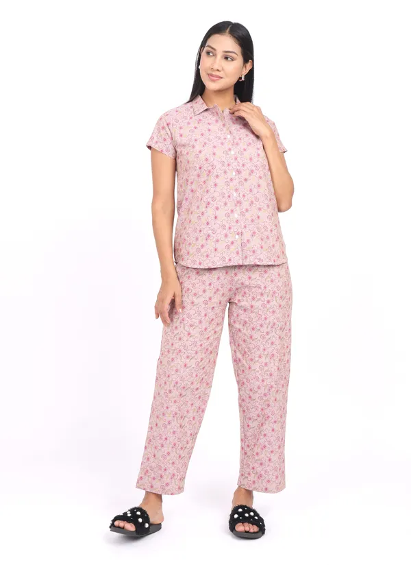 Pink_Pure_Cotton_Ladies_Night_Dress_For_Adult