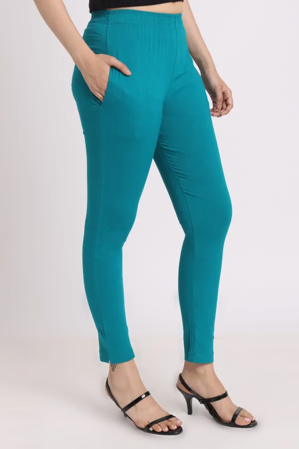 Blue_Rayon_Chudhidar_Pant_For_Women