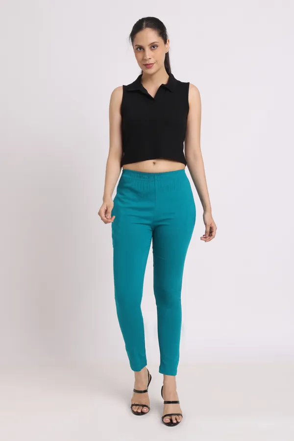 Blue_Rayon_Chudhidar_Pant_For_Women
