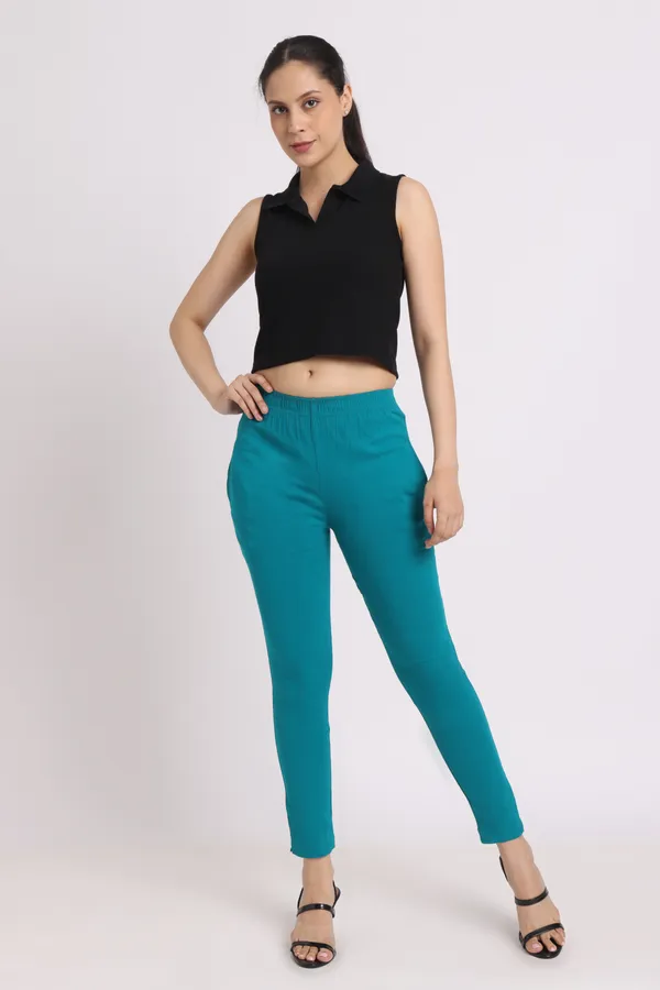 Blue_Rayon_Chudhidar_Pant_For_Women