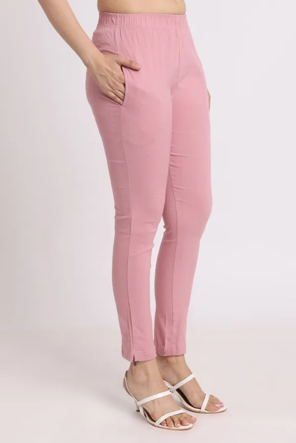 Light_Pink_Rayon_Chudhidar_Pant_For_Women