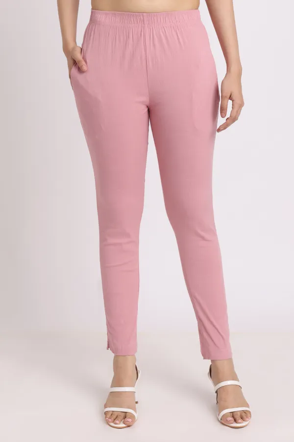 Light_Pink_Rayon_Chudhidar_Pant_For_Women