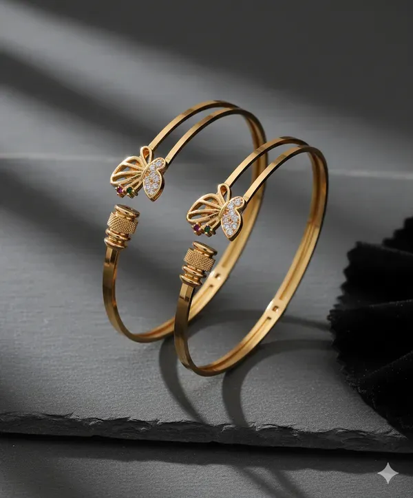 High_Gold_Plated_Butterfly_Studded_Bangles_for_Women