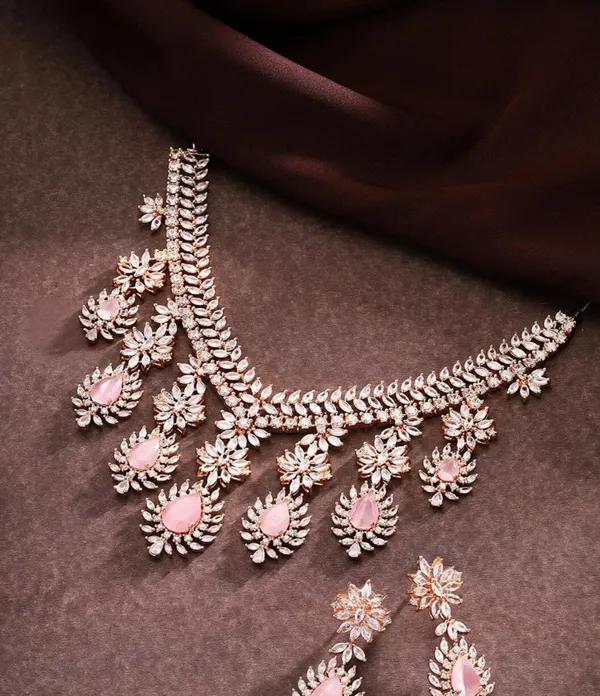 Rose_Gold_American_Diamond-Studded_Jewellery_Set