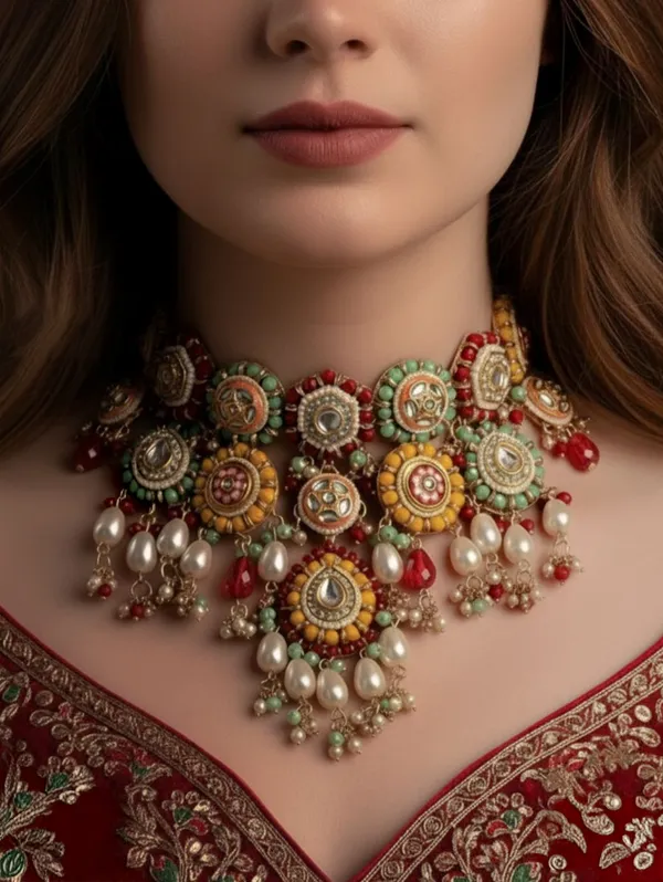 Night_Full_Of_Splendor_Enamelled_Kundan_Necklace
