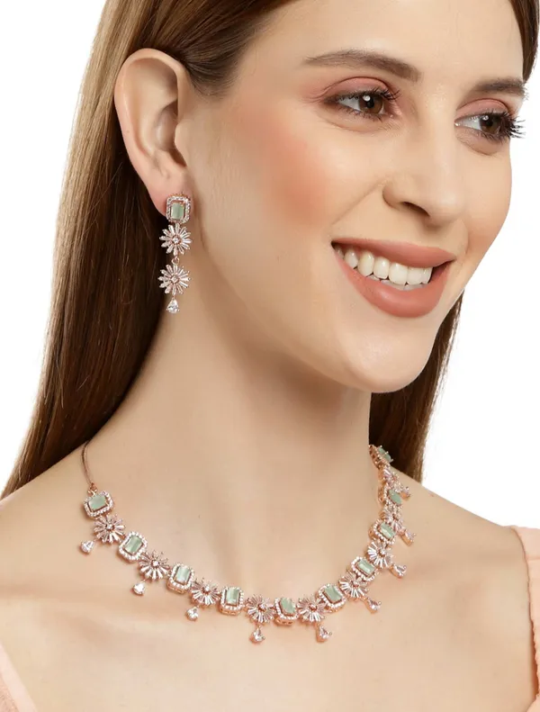 Rose_Gold_Light_Green_Ad_Necklace_Set_For_Women