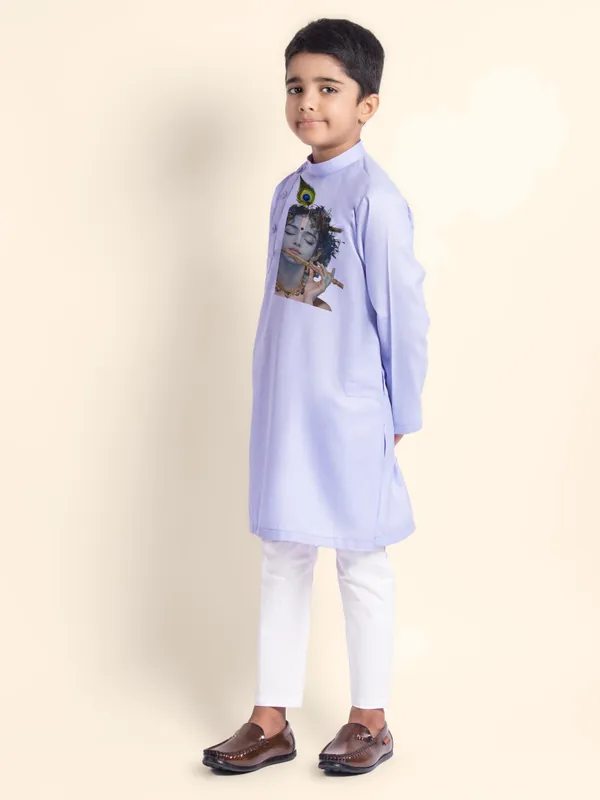 Blue_Cotton_Kurta_Pyjama_With_Lord_Krishna_Print_For_Boy