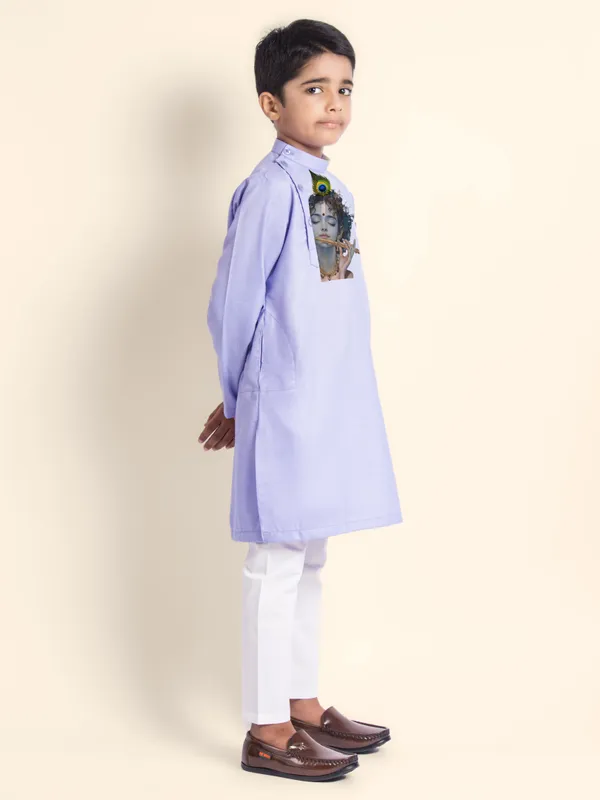 Blue_Cotton_Kurta_Pyjama_With_Lord_Krishna_Print_For_Boy