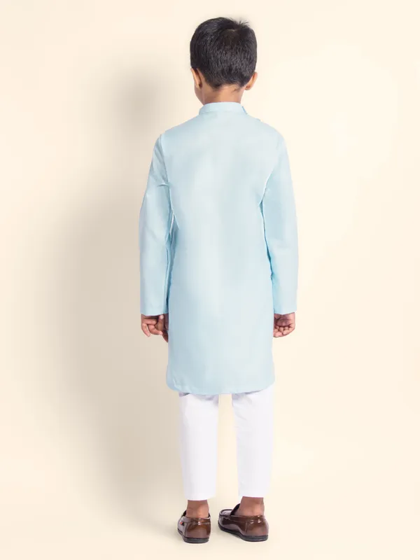 Blue_Cotton_Kurta_Pyjama_With_Lord_Krishna_Print_For_Boy