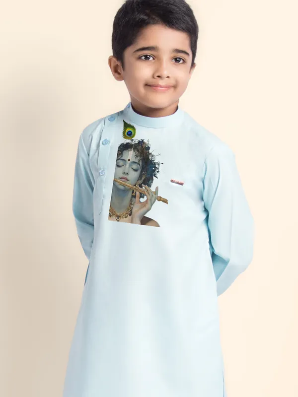 Blue_Cotton_Kurta_Pyjama_With_Lord_Krishna_Print_For_Boy