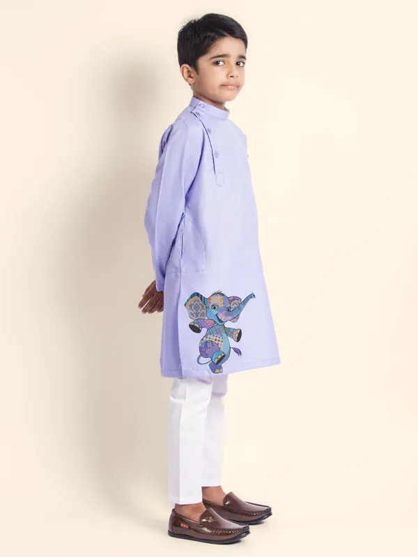 Purple_Printed_Kurta_With_Pyjama_For_Boy
