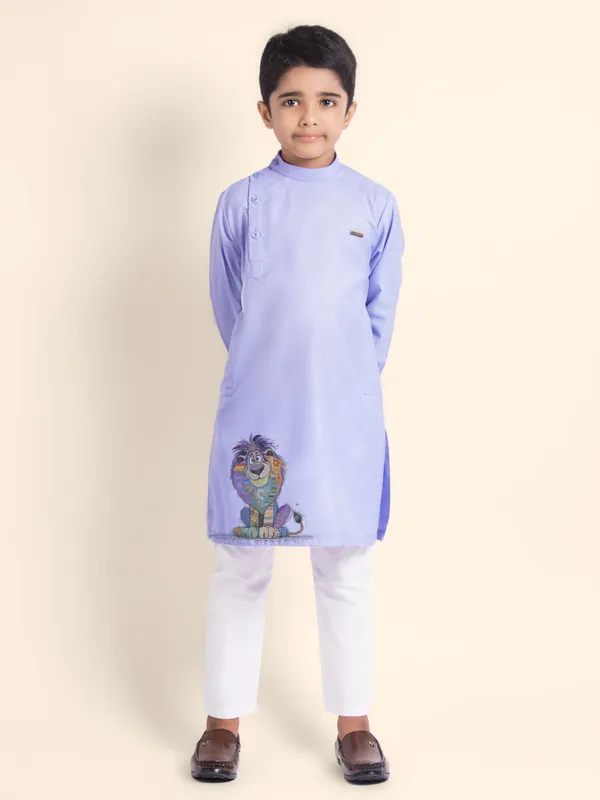 Purple_Printed_Kurta_With_Pyjama_For_Boy