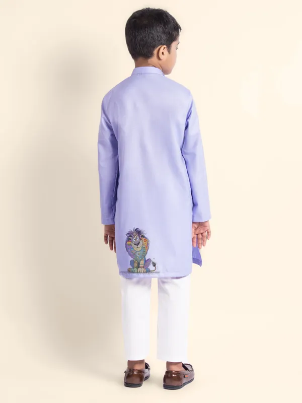 Purple_Printed_Kurta_With_Pyjama_For_Boy