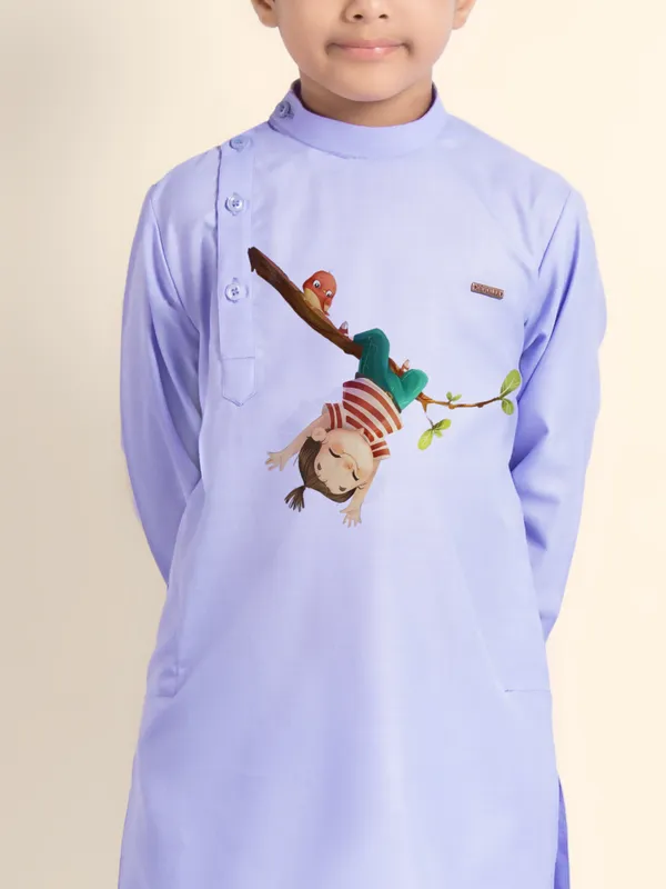 Purple_Printed_Kurta_With_Pyjama_For_Boy
