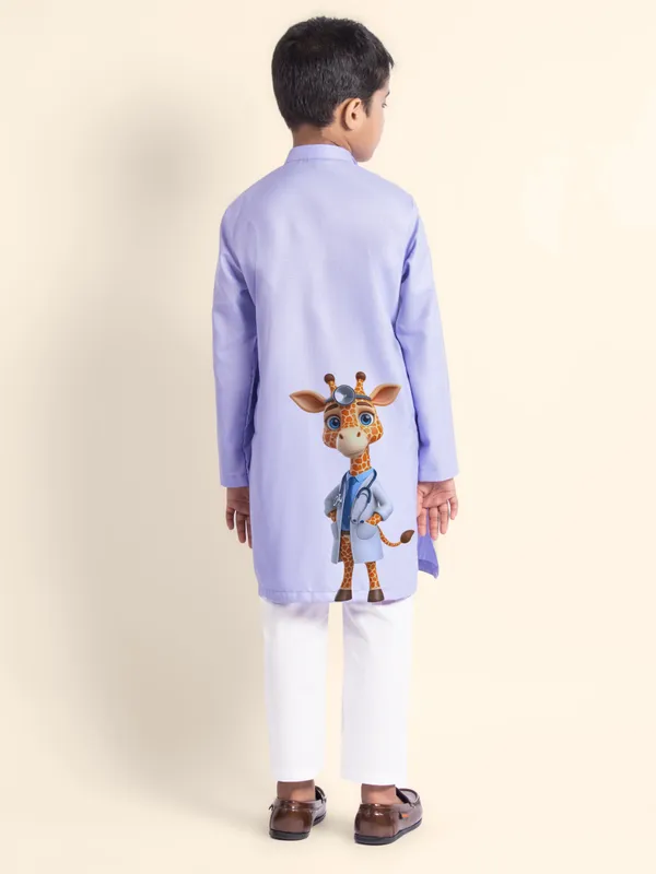 Purple_Printed_Kurta_With_Pyjama_For_Boy
