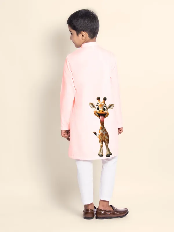 Pink_Cotton_Kurta_Pyjama_With_Print_For_Boy