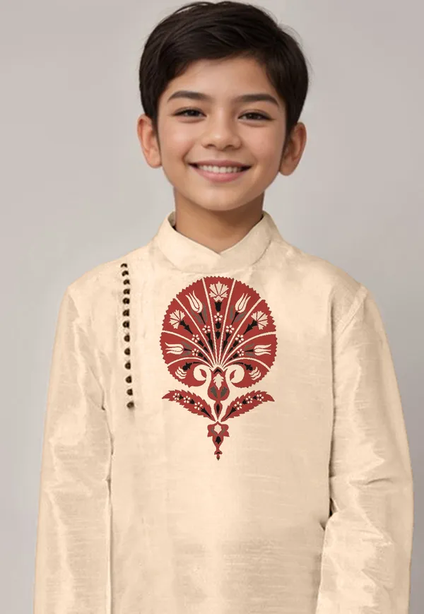 Boys__Cotton_Printed_Yellow_Kurta