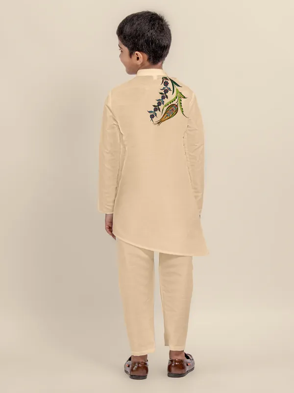 Boys_CottonPrinted_White_Kurta
