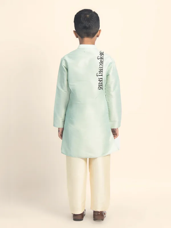 Boys_CottonPrinted_White_Kurta