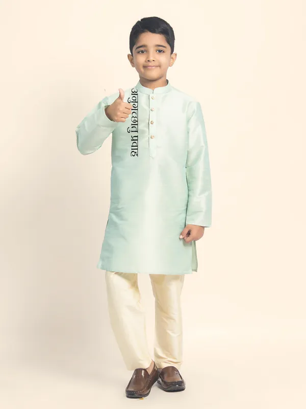 Boys_CottonPrinted_White_Kurta
