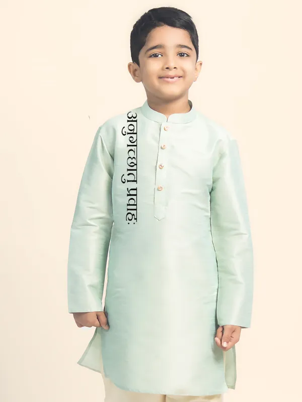 Boys_CottonPrinted_White_Kurta