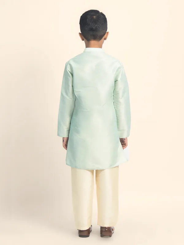 Boys_CottonPrinted_Purple_Kurta