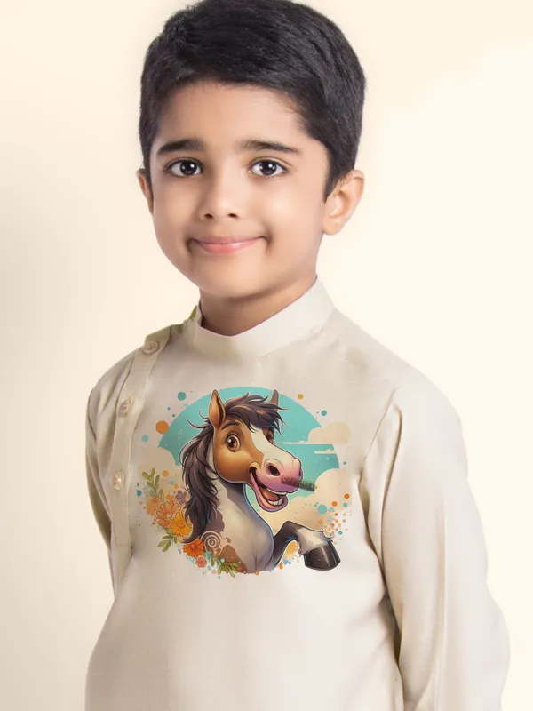 Boys_CottonCotton_Pink_Kurta