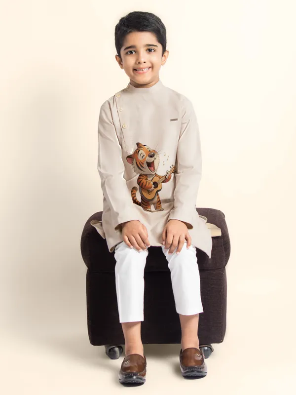 Boys_CottonPrinted_Blue_Kurta