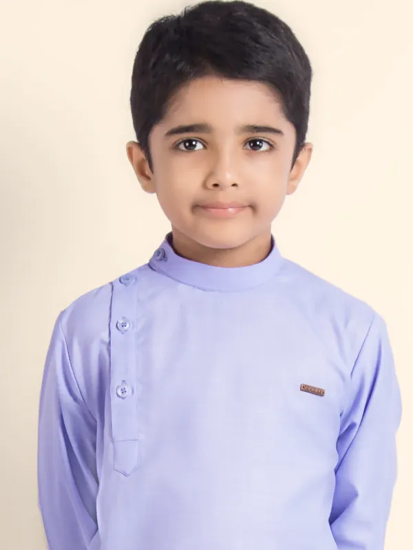 Boys_CottonPrinted_Beige_Kurta