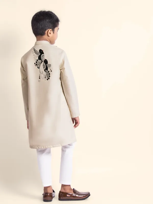 Boys_CottonPrinted_Pink_Kurta