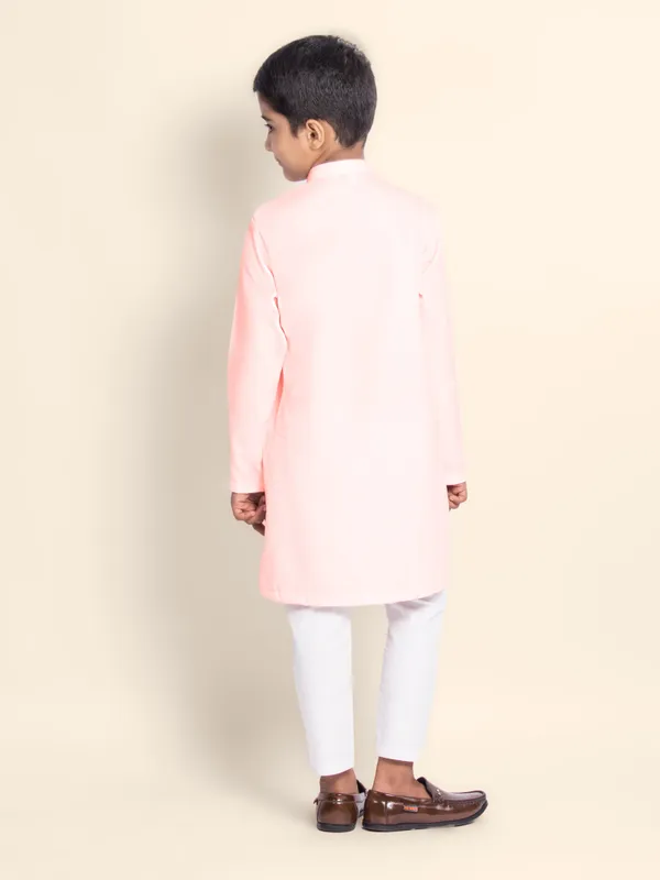Boys_CottonPrinted_Yellow_Kurta