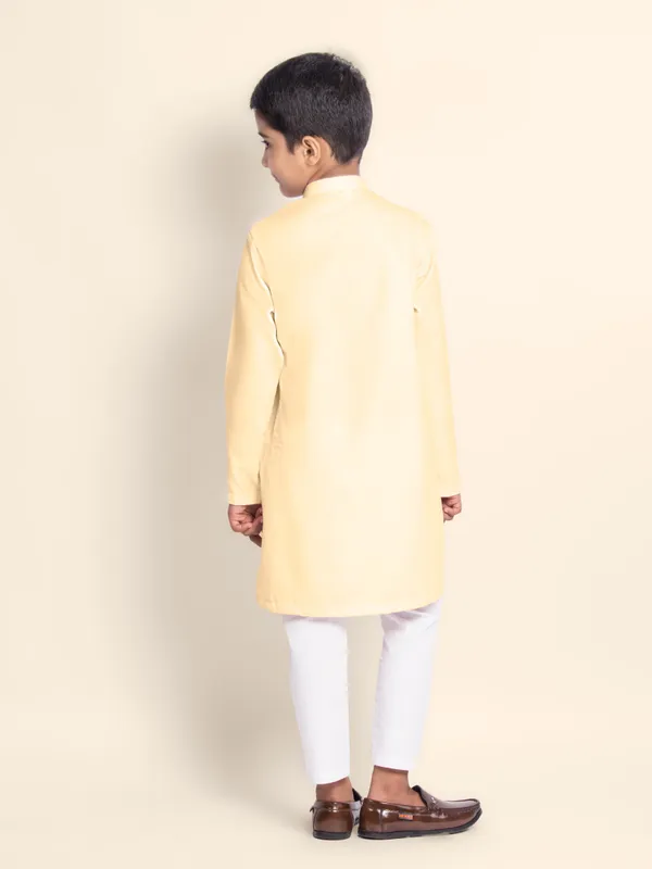 Boys_CottonPrinted_Blue_Kurta
