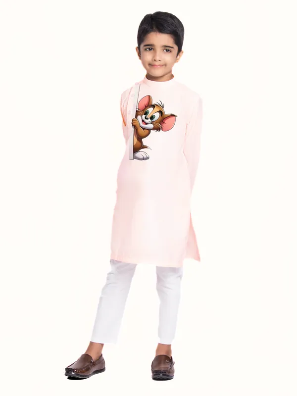 Boys_CottonCotton_Yellow_Kurta