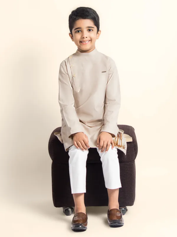 Boys_CottonPrinted_Pink_Kurta