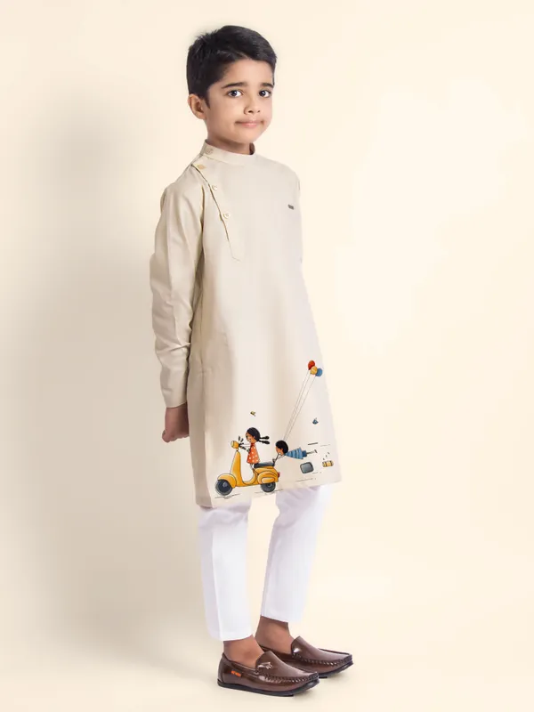 Boys_CottonCotton_Pink_Kurta