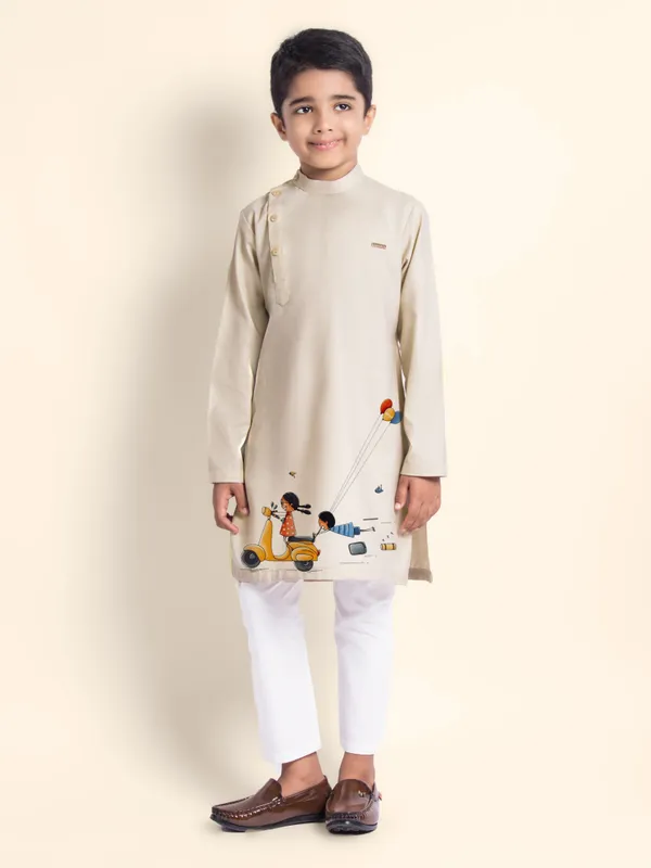 Boys_CottonCotton_Pink_Kurta