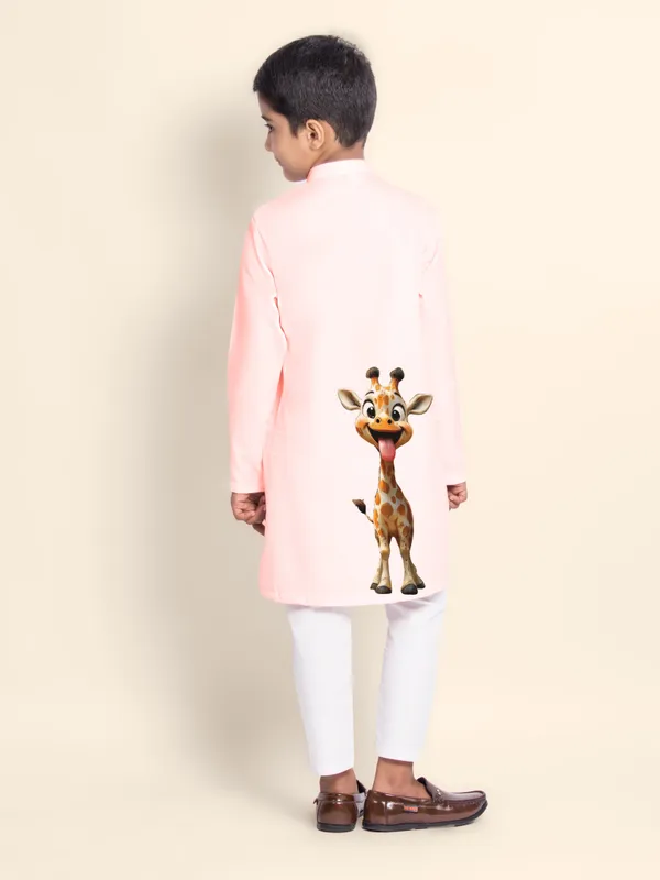 Boys_CottonPrinted_Blue_Kurta