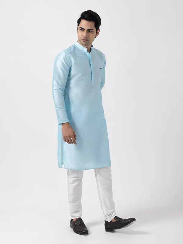 Sea-Green_Dupion_Silk_Straight_Kurta_With_Pyjama_Set_For_Men