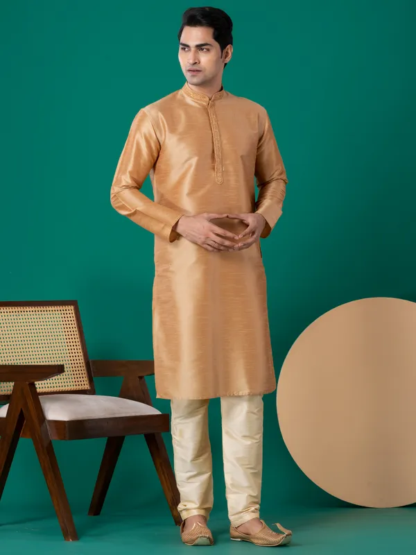 Men_Woven_Gold_Kurta