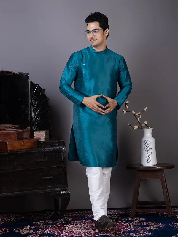 Men_Blue_Kurta