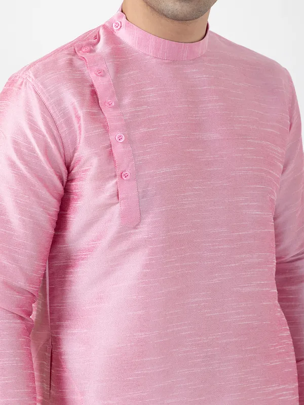 Men_Silk_Pink_Kurta