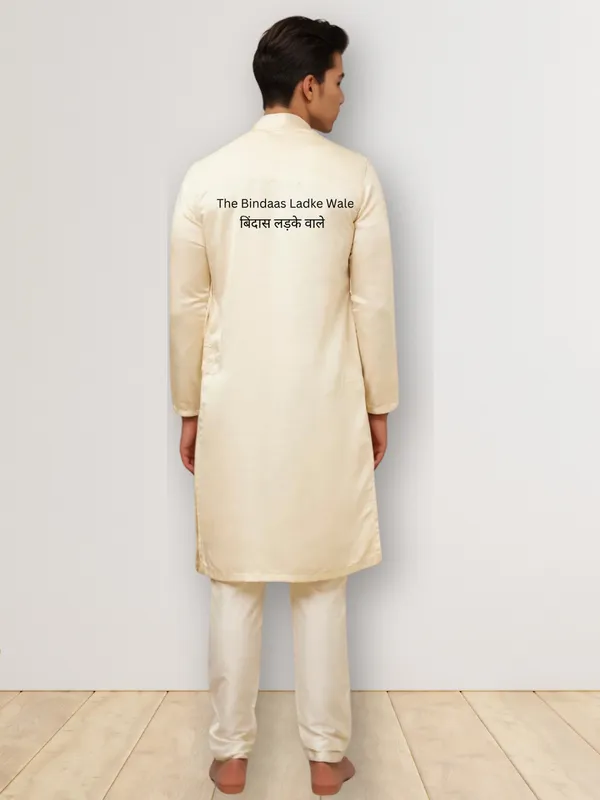 Men_Printed_Beige_Kurta